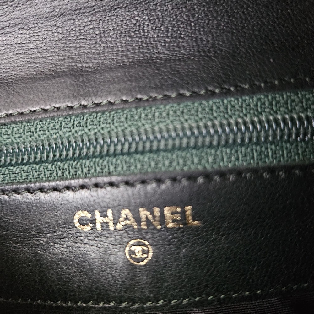Chanel Dark Green Caviar Timeless CC Wallet - Picture 12 of 13